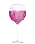 Drawing of a glass of red Wine